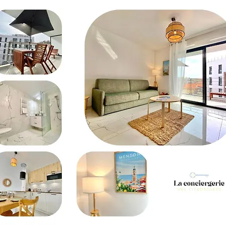 'cap Riviera' Proche Gare Et Centre * 芒通